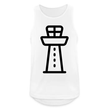 Control Tower - Men's Breathable Tank Top - white - Front - Nick (188cm)