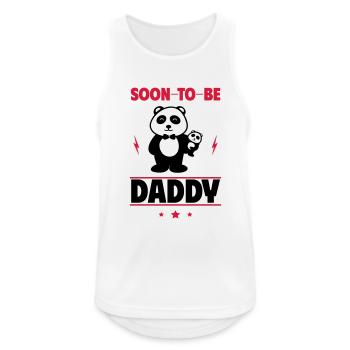 Adorable Panda: Ankündigung des baldigen Vaters - Männer Tank Top atmungsaktiv - Weiß - Vorne - Nick (188cm)