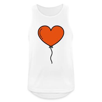 Heart Balloon Heart Balloon - Men's Breathable Tank Top - white - Front - Nick (188cm)