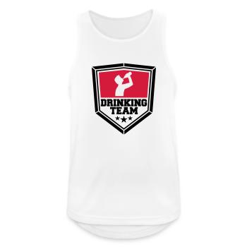 panneau armoira cool logo text alkohol b - Débardeur respirant Homme - blanc - Devant - Nick (188cm)