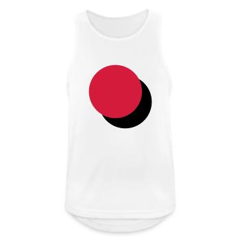 Two touching circles - Men's Breathable Tank Top - white - Front - Nick (188cm)