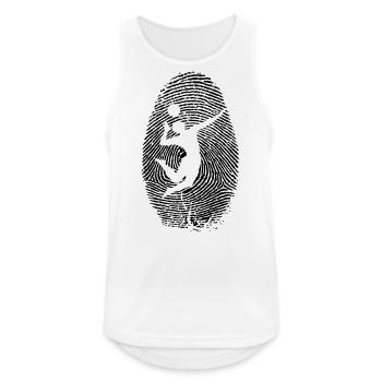 Beach ball fingerprint - identity - beach volley - Men's Breathable Tank Top - white - Front - Nick (188cm)