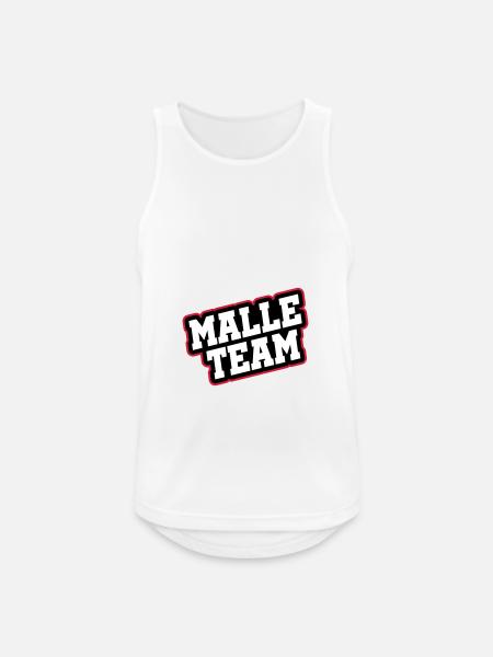 Malle Team - Men's Breathable Tank Top - white
