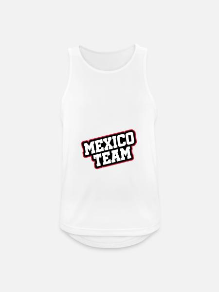 Mexico Team - Men's Breathable Tank Top - white