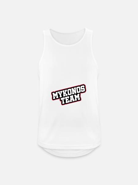 Mykonos Team - Men's Breathable Tank Top - white