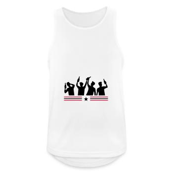 Junggesellenabschied Party Gruppe - Männer Tank Top atmungsaktiv - Weiß - Vorne - Nick (188cm)