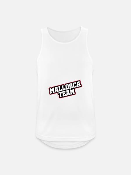 Mallorca Team - Männer Tank Top atmungsaktiv - Weiß