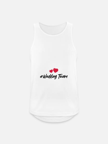 Wedding Team Heart - Men's Breathable Tank Top - white