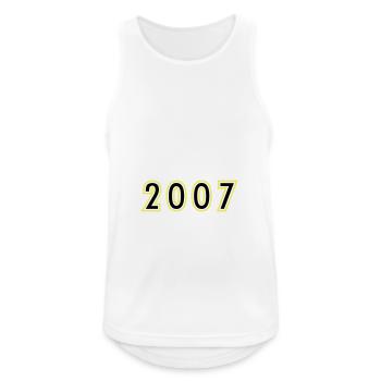 2007 Jahr Geburtstag - Männer Tank Top atmungsaktiv - Weiß - Vorne - Nick (188cm)
