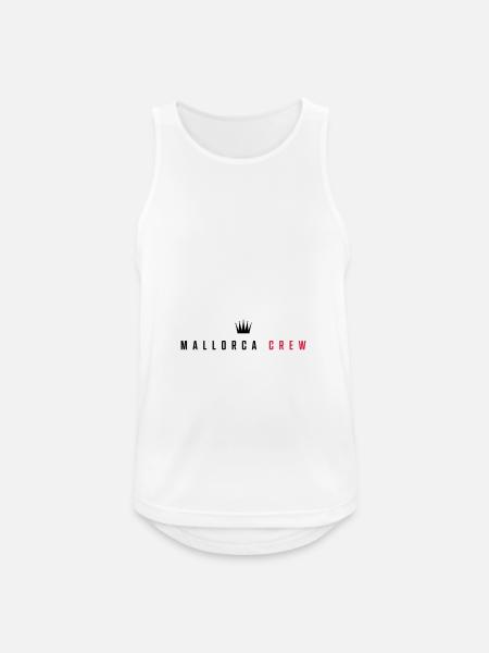 Mallorca Crew - Männer Tank Top atmungsaktiv - Weiß