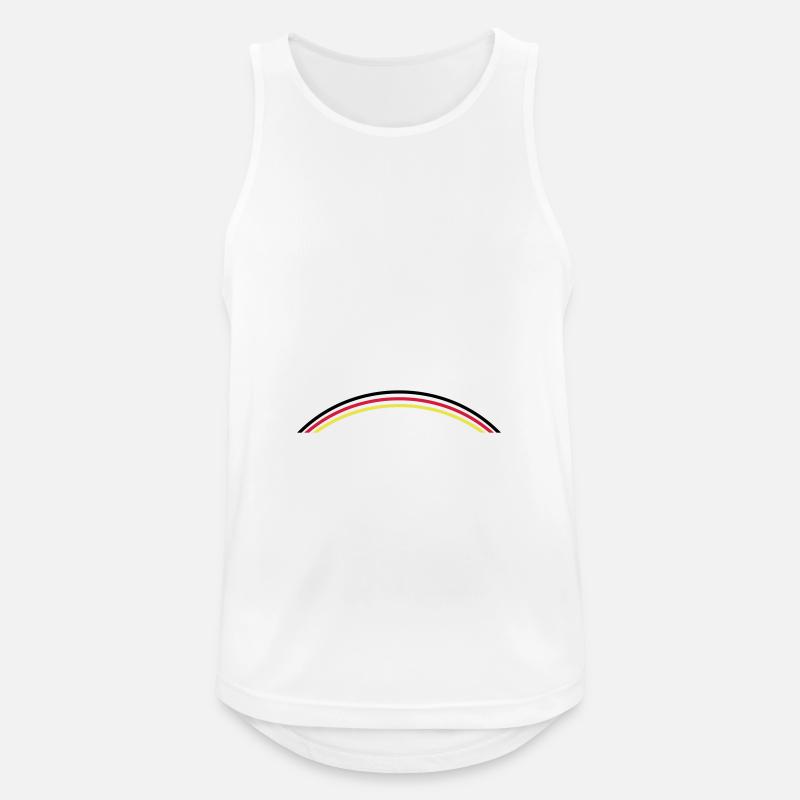 Germany Flag Symbol Line - Men's Breathable Tank Top - white