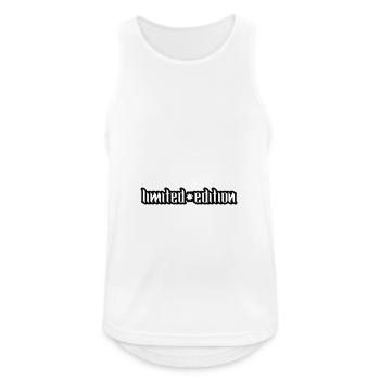 Limited Edition - Männer Tank Top atmungsaktiv - Weiß - Vorne - Nick (188cm)