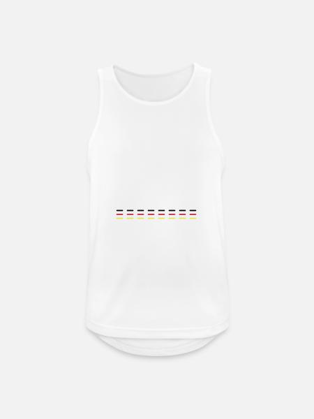 Germany Line - Men's Breathable Tank Top - white