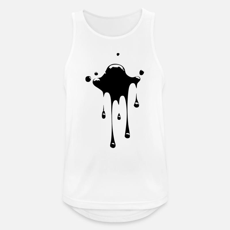 fleck_klecks - Männer Tank Top atmungsaktiv - Weiß