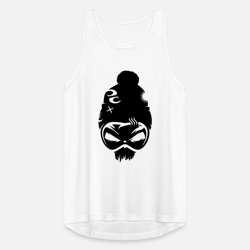 Skull with snowboard goggles Men's Breathable Tank Top
