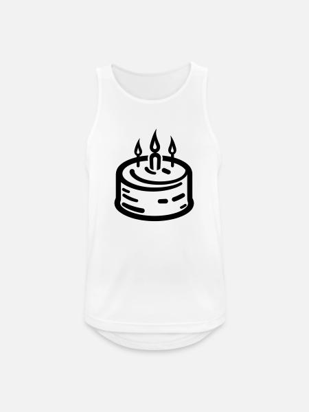 Birthday cake - Men's Breathable Tank Top - white