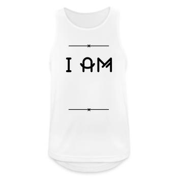 IF LOST RETURN TO... Duo - Männer Tank Top atmungsaktiv - Weiß - Vorne - Nick (188cm)