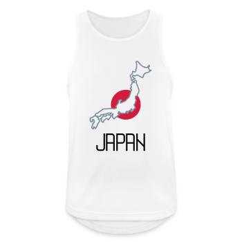 japan - Männer Tank Top atmungsaktiv - Weiß - Vorne - Nick (188cm)