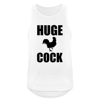 Huge Cock - Men's Breathable Tank Top - white - Front - Nick (188cm)