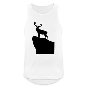 Horst - Männer Tank Top atmungsaktiv - Weiß - Vorne - Nick (188cm)