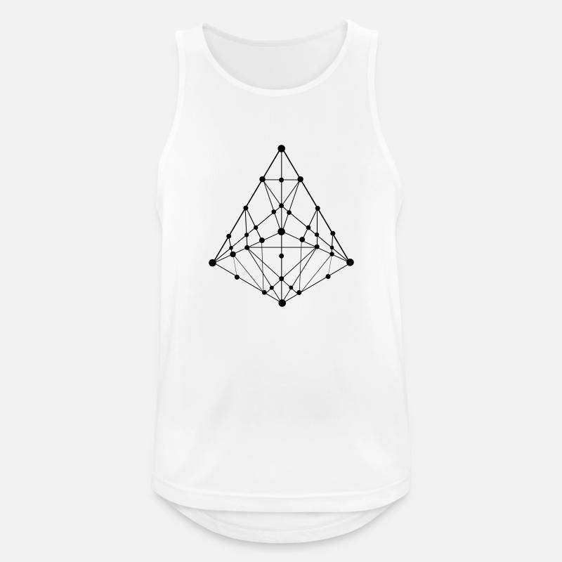 Blockchain, Ether - Männer Tank Top atmungsaktiv - Weiß