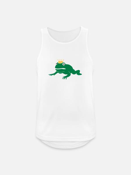 grumpy frog prince - Débardeur respirant Homme - blanc