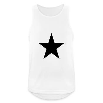LUCKY STAR - Men's Breathable Tank Top - white - Front - Nick (188cm)