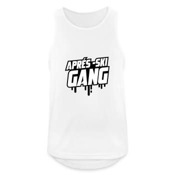 Après-ski course - Men's Breathable Tank Top - white - Front - Nick (188cm)