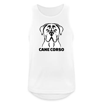 Cane Corso - Débardeur respirant Homme - blanc - Devant - Nick (188cm)