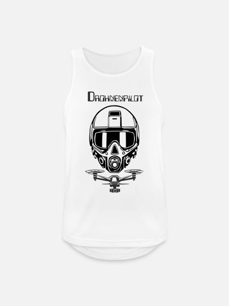 Drohnenpilot 5 - Männer Tank Top atmungsaktiv - Weiß