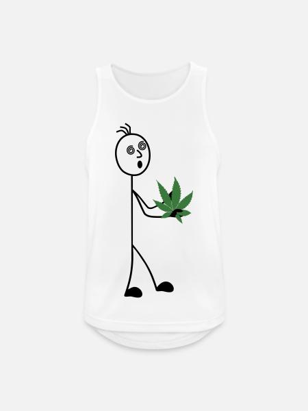 Hobbygärtner Strichmännchen - Männer Tank Top atmungsaktiv - Weiß