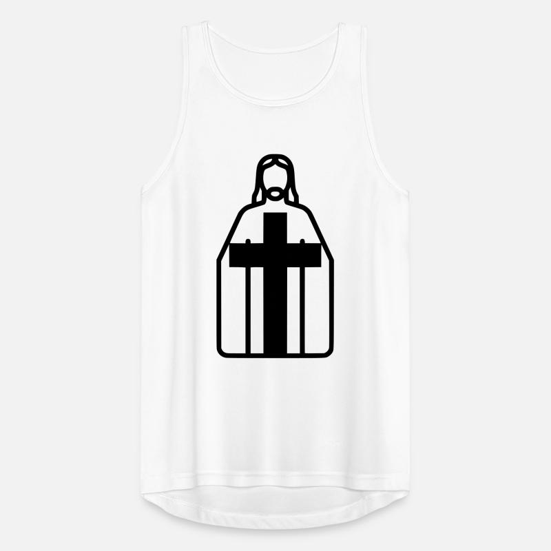 Vector de la Silhouette de la Silhouette de Jésus-Christ Débardeur respirant Homme