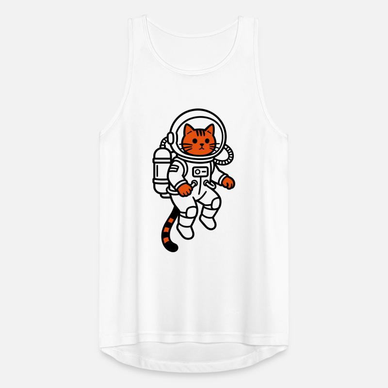 Le chat dans l’espace Débardeur respirant Homme