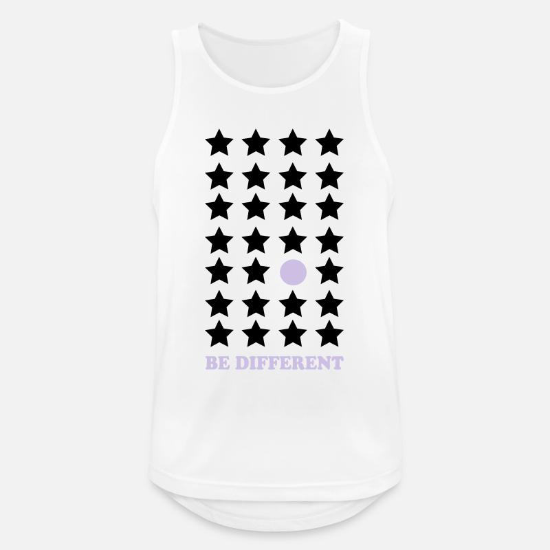 Be Different – Pastel Point Be Different - Men's Breathable Tank Top - white