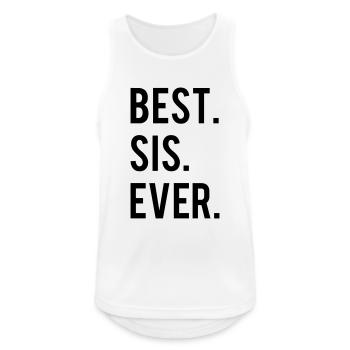 Best Sis Ever - Men's Breathable Tank Top - white - Front - Nick (188cm)