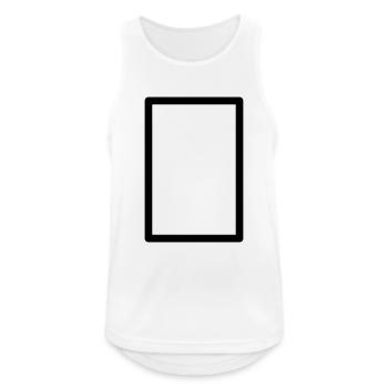 Mahjong White Dragon - Männer Tank Top atmungsaktiv - Weiß - Vorne - Nick (188cm)