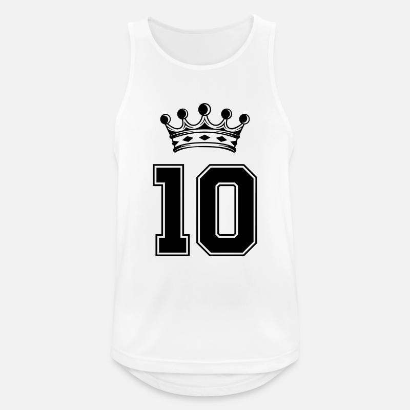 10 crown - Men's Breathable Tank Top - white