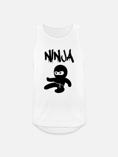 Ninja - Men's Breathable Tank Top - white