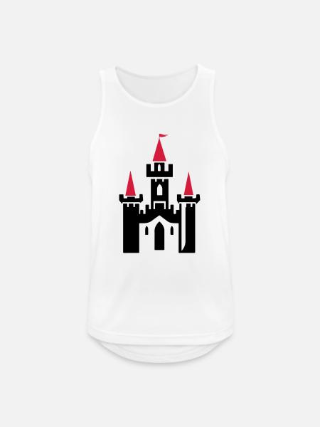 Castle Symbol Castle Knight's Castle - Men's Breathable Tank Top - white
