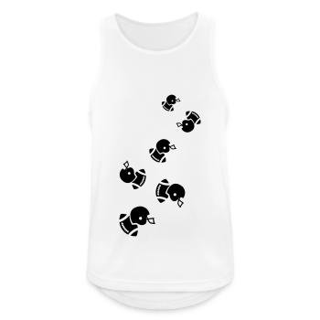 Football Icon - Männer Tank Top atmungsaktiv - Weiß - Vorne - Nick (188cm)