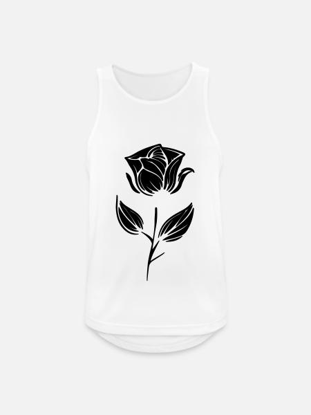 Rose Symbol - Men's Breathable Tank Top - white