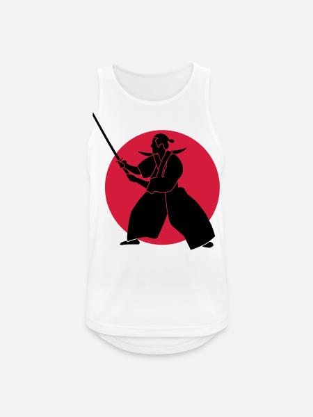 Rising Sun - Männer Tank Top atmungsaktiv - Weiß