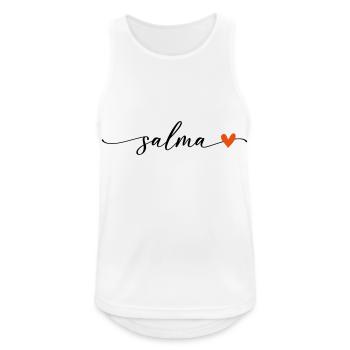 Salma Name Calligraphy Font - Men's Breathable Tank Top - white - Front - Nick (188cm)