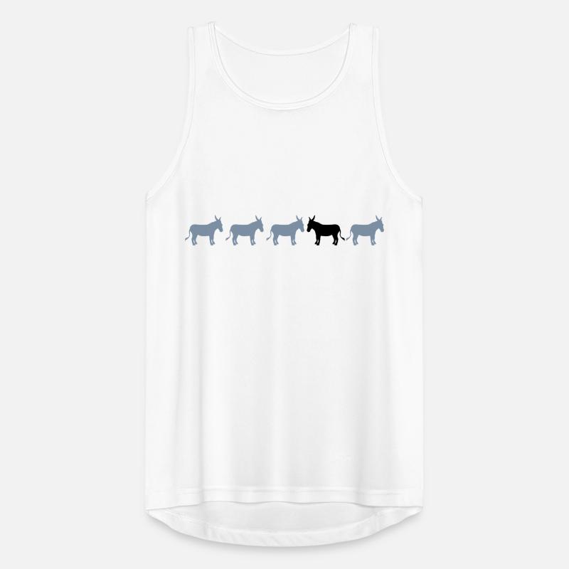 anders be different esel pferd pony klein packesel Männer Tank Top atmungsaktiv