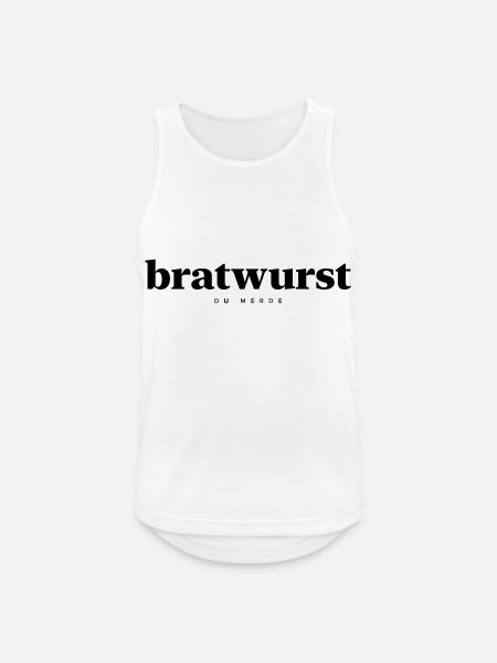 Bratwurst - Débardeur respirant Homme - blanc