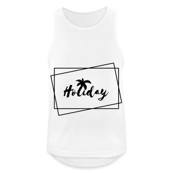 Holiday - Men's Breathable Tank Top - white - Front - Nick (188cm)