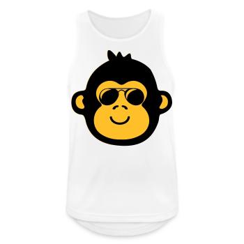 Monkey Cool - Débardeur respirant Homme - blanc - Devant - Nick (188cm)
