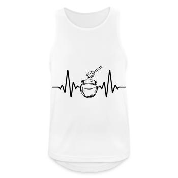 Heartbee beekeeper | Color changeable - Men's Breathable Tank Top - white - Front - Nick (188cm)
