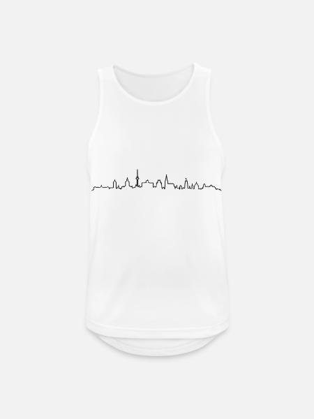 Skyline - Münster NRW - Männer Tank Top atmungsaktiv - Weiß