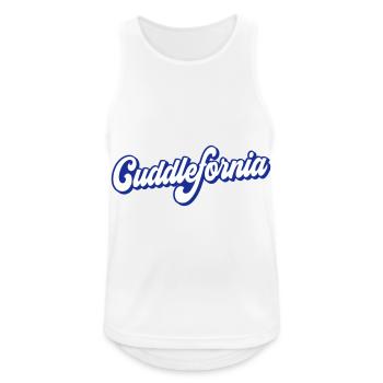 Cuddlefornia cuddlefornia cuddle | Farben änderbar - Männer Tank Top atmungsaktiv - Weiß - Vorne - Nick (188cm)
